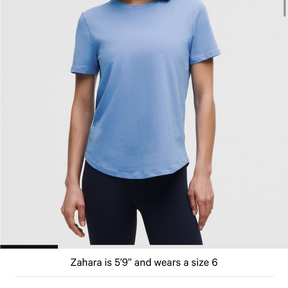 Lululemon love curve hem light Blue Women's Top
